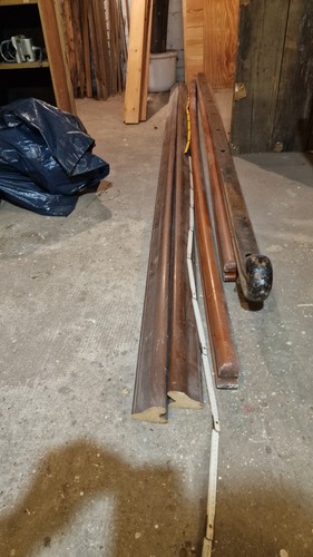 Antike holzhandläufe - holzhandläufe, (eiche)